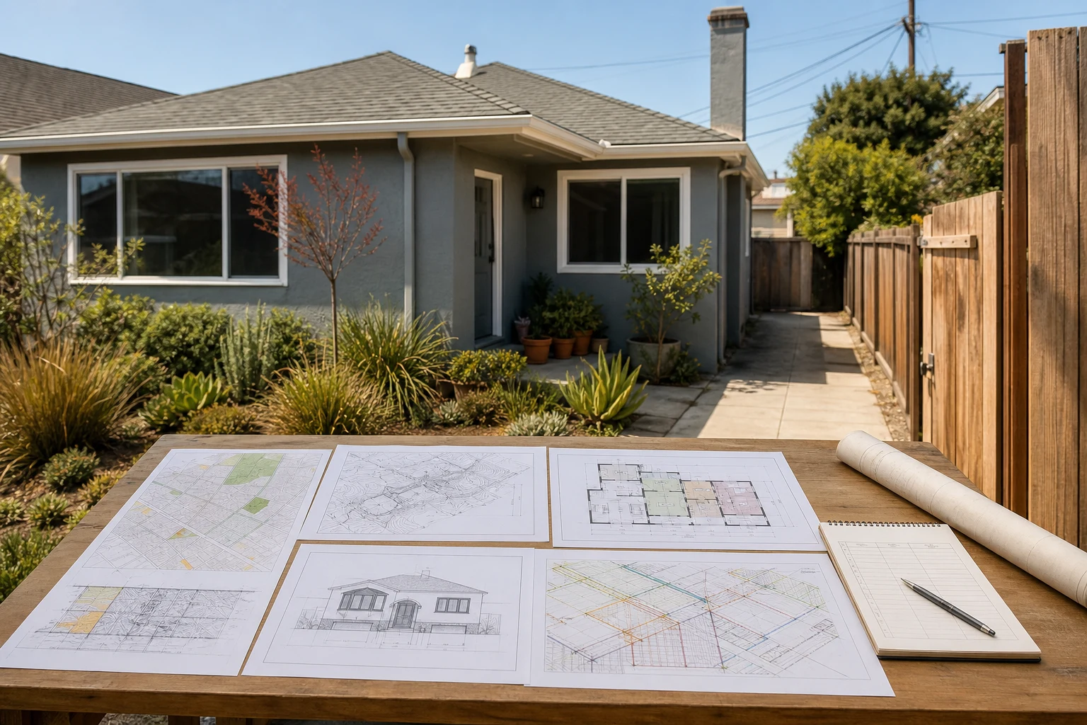 La Jolla remodel approval checklist coordinating zoning, existing conditions and construction plans