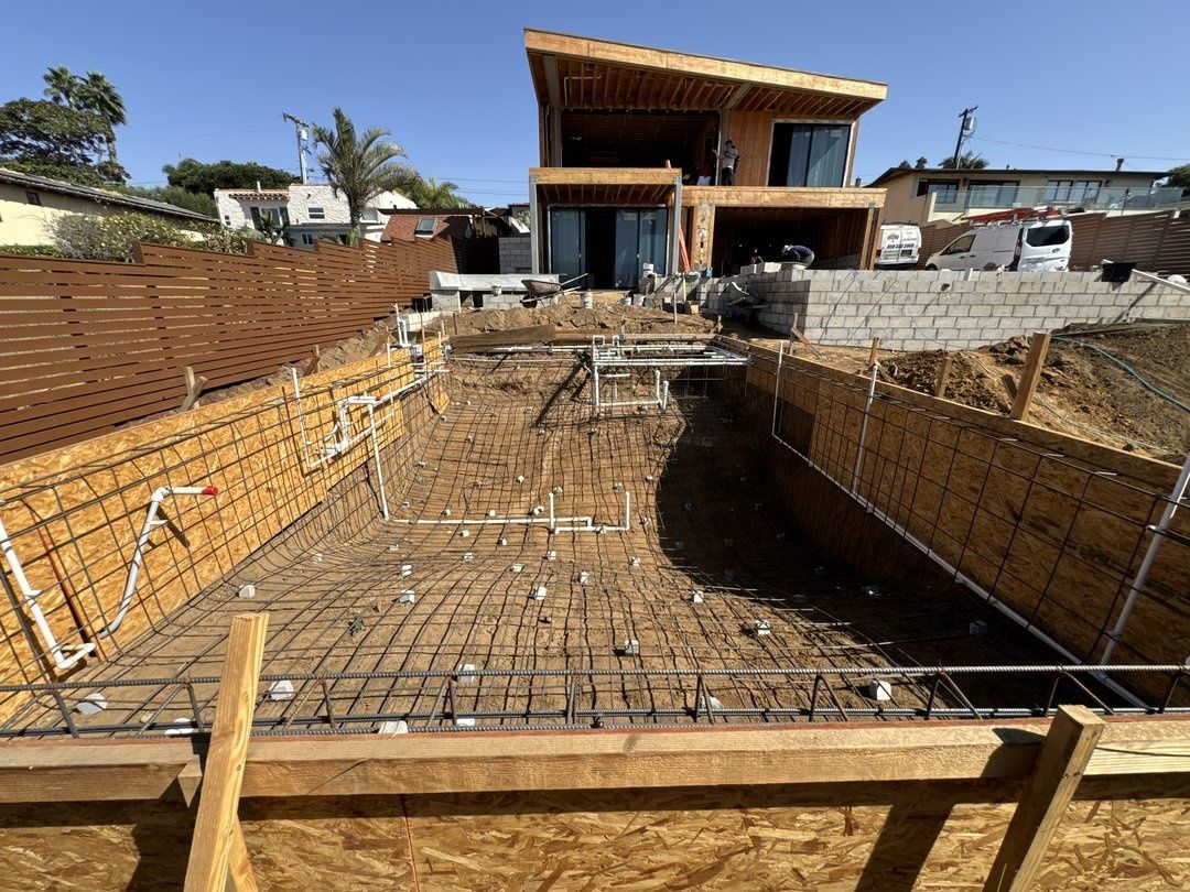 Aerial view of construction project in San Diego by Cali Dream Construction