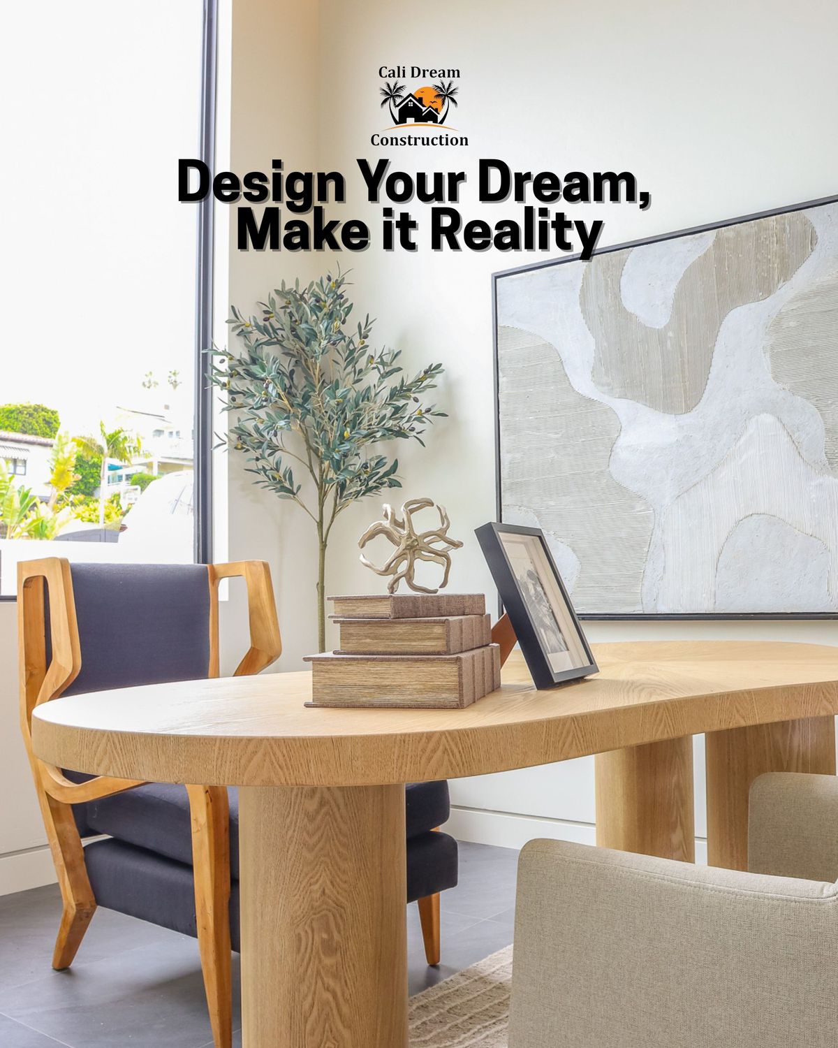 Construction project in progress in Rancho Santa Fe by Cali Dream Construction