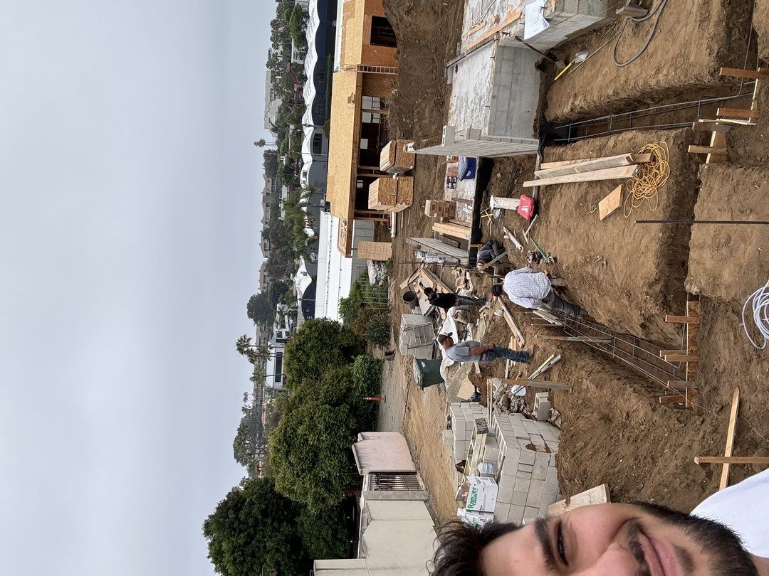 Construction project in progress in San Diego by Cali Dream Construction