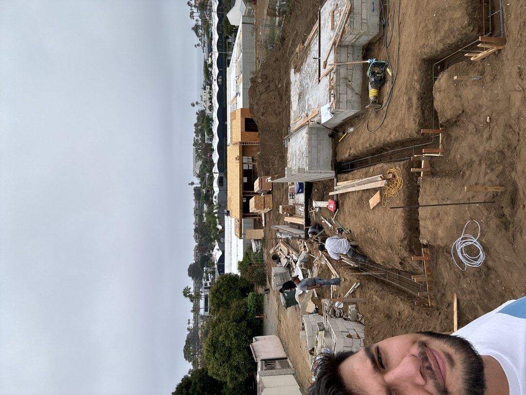 Construction project in progress in San Diego by Cali Dream Construction