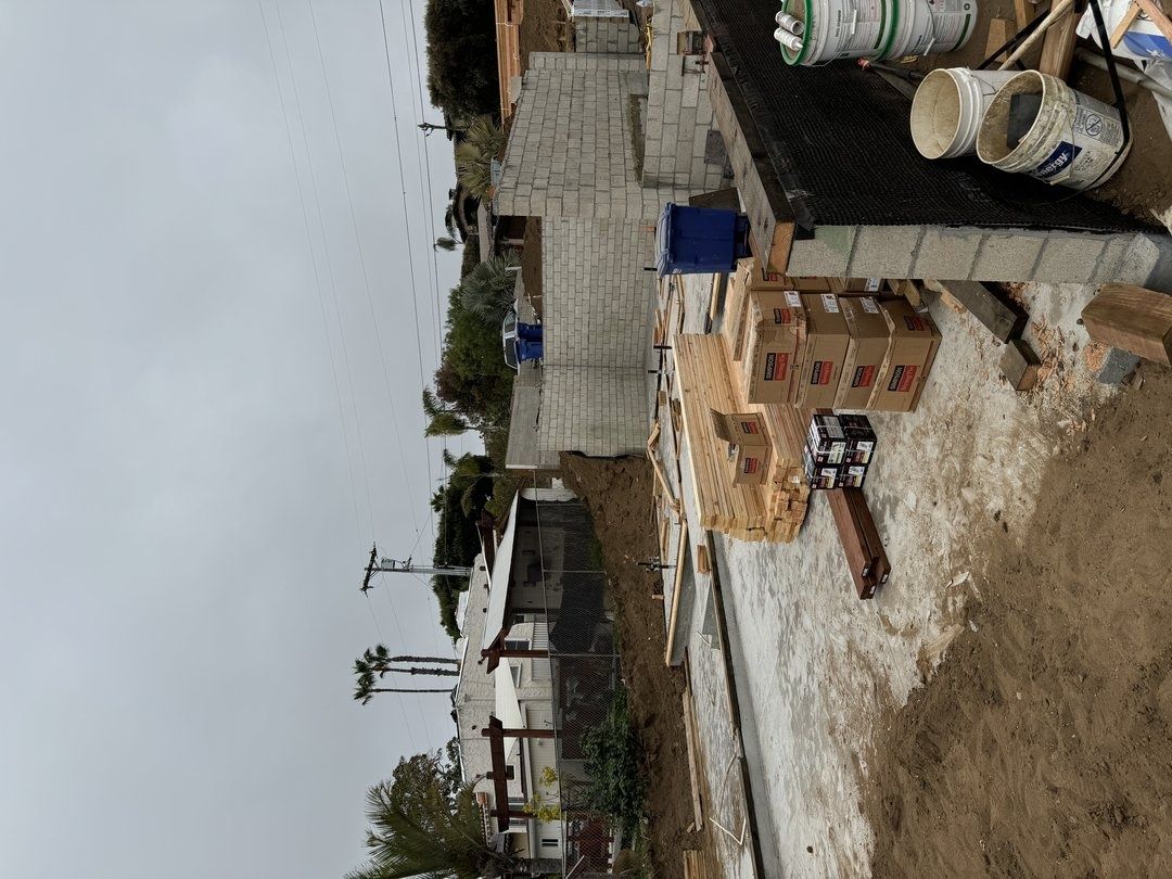 Construction project in progress in San Diego by Cali Dream Construction