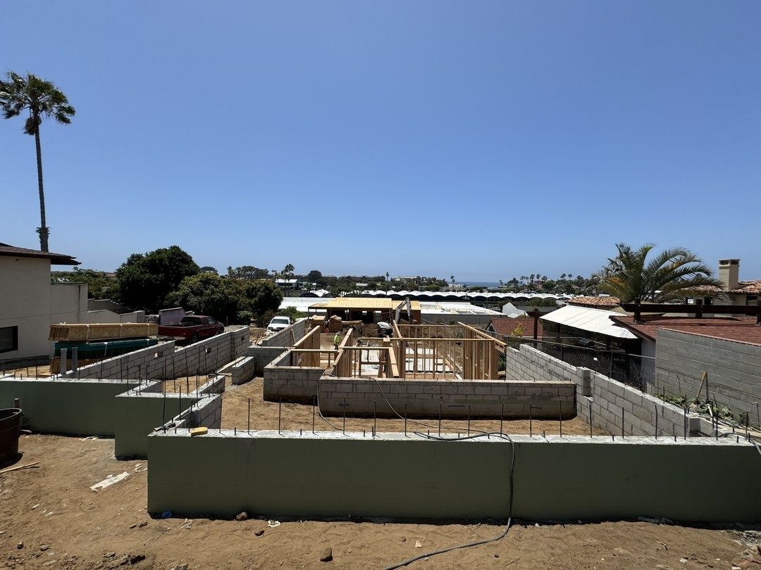 Construction project in progress in San Diego by Cali Dream Construction