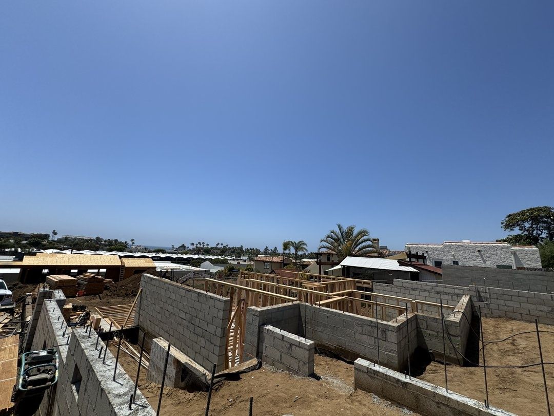 Construction project in progress in San Diego by Cali Dream Construction