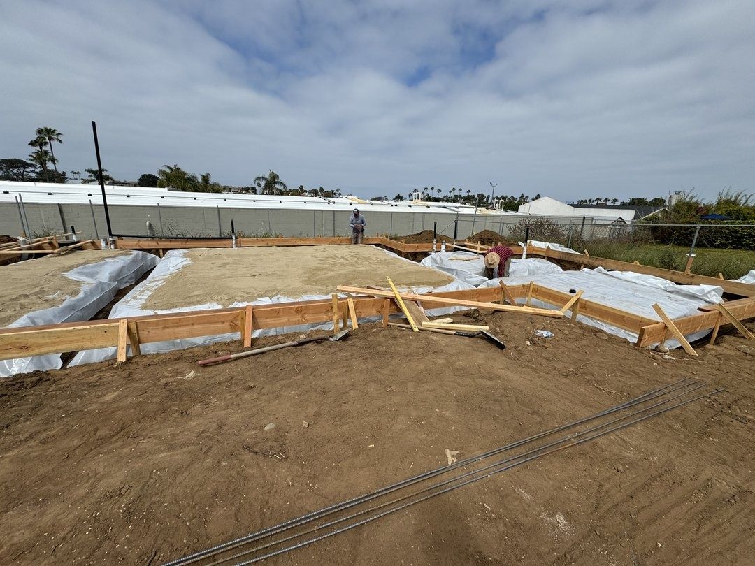 Construction project in progress in San Diego by Cali Dream Construction