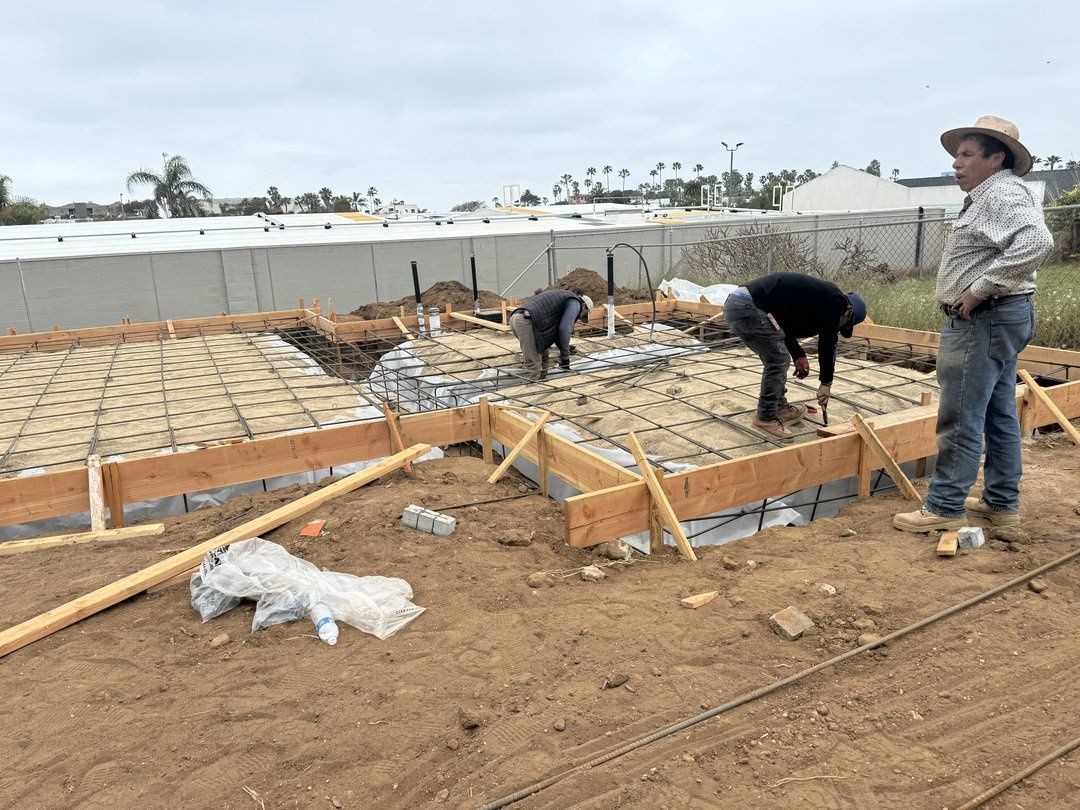 Construction project in progress in San Diego by Cali Dream Construction