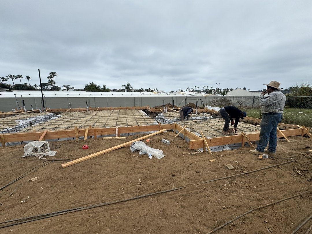 Construction project in progress in Rancho Santa Fe by Cali Dream Construction