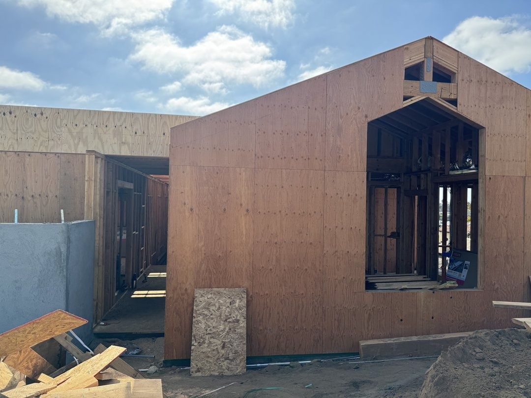 Construction project in progress in San Diego by Cali Dream Construction