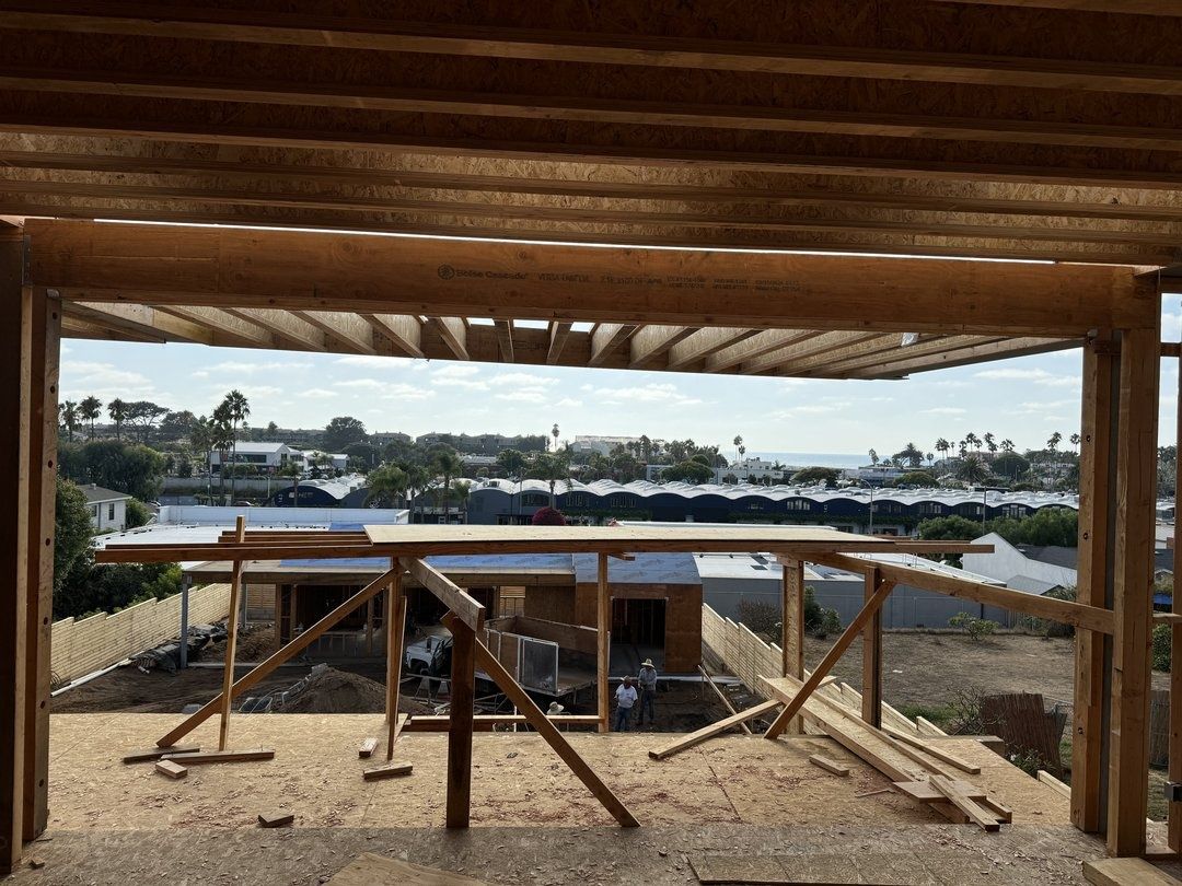 Construction project in progress in San Diego by Cali Dream Construction