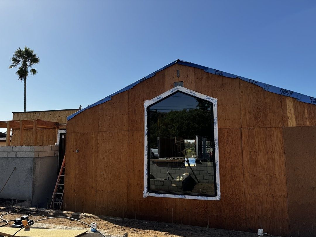 Construction project in progress in San Diego by Cali Dream Construction