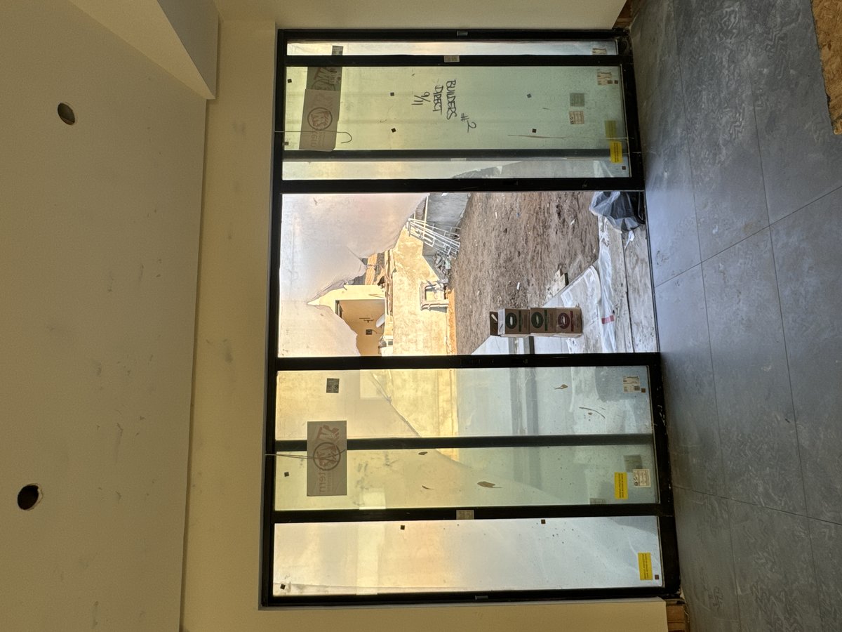 Interior through new windows — January 2025