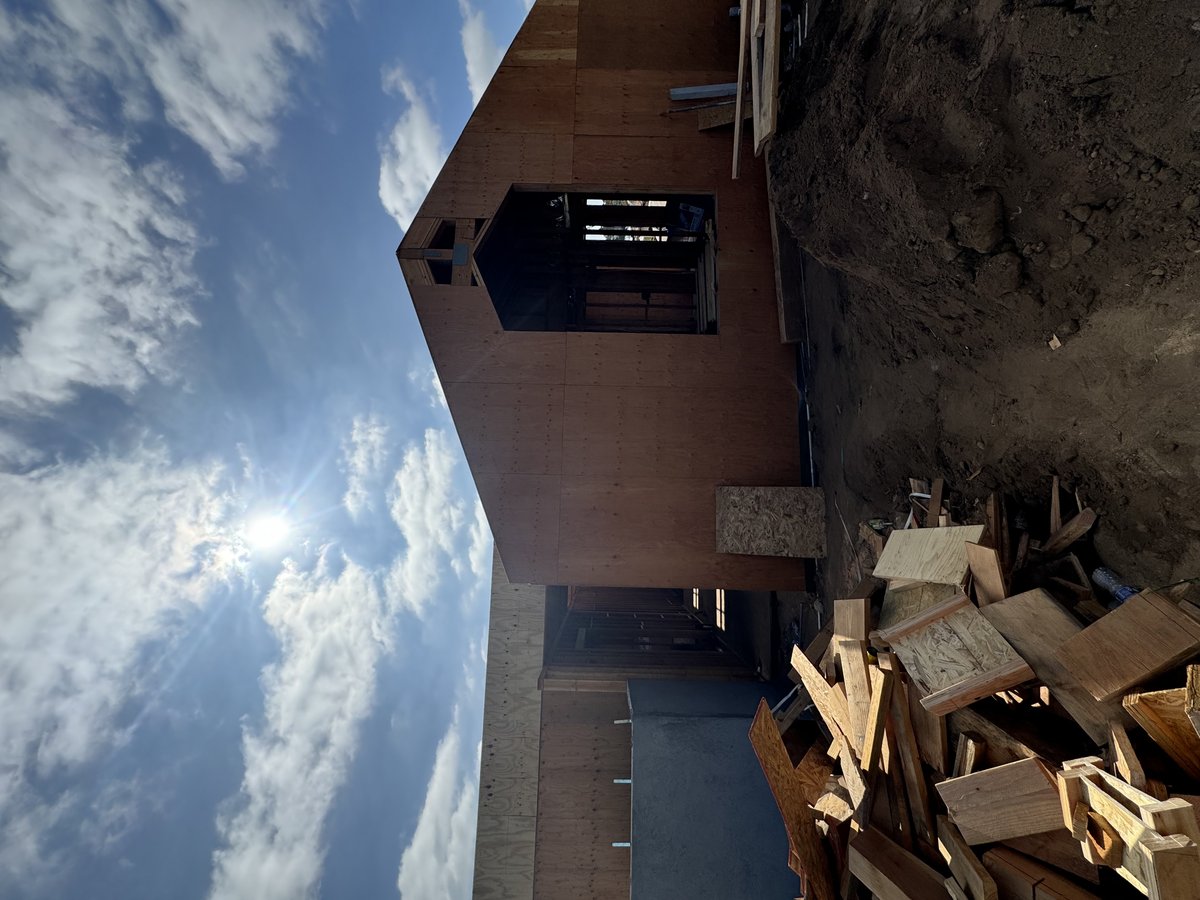 Two-story framing with sheathing — August 2024