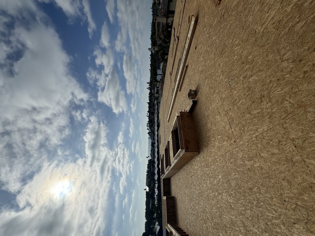 Exterior OSB sheathing and window openings